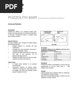 Pozzolith 600R PDF