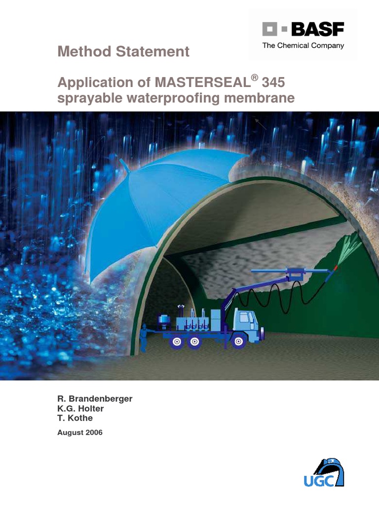 Method Statement - Masterseal 345 REV D PDF | PDF | Concrete | Valve