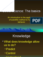 Social Science: The Basics: An Introduction To The Application of Scientific Method To Human Behavior