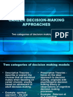 Career Decision-Making Approaches