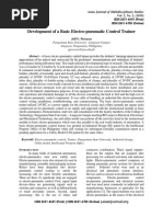 Development of A Basic Electro-Pneumatic Control Trainer