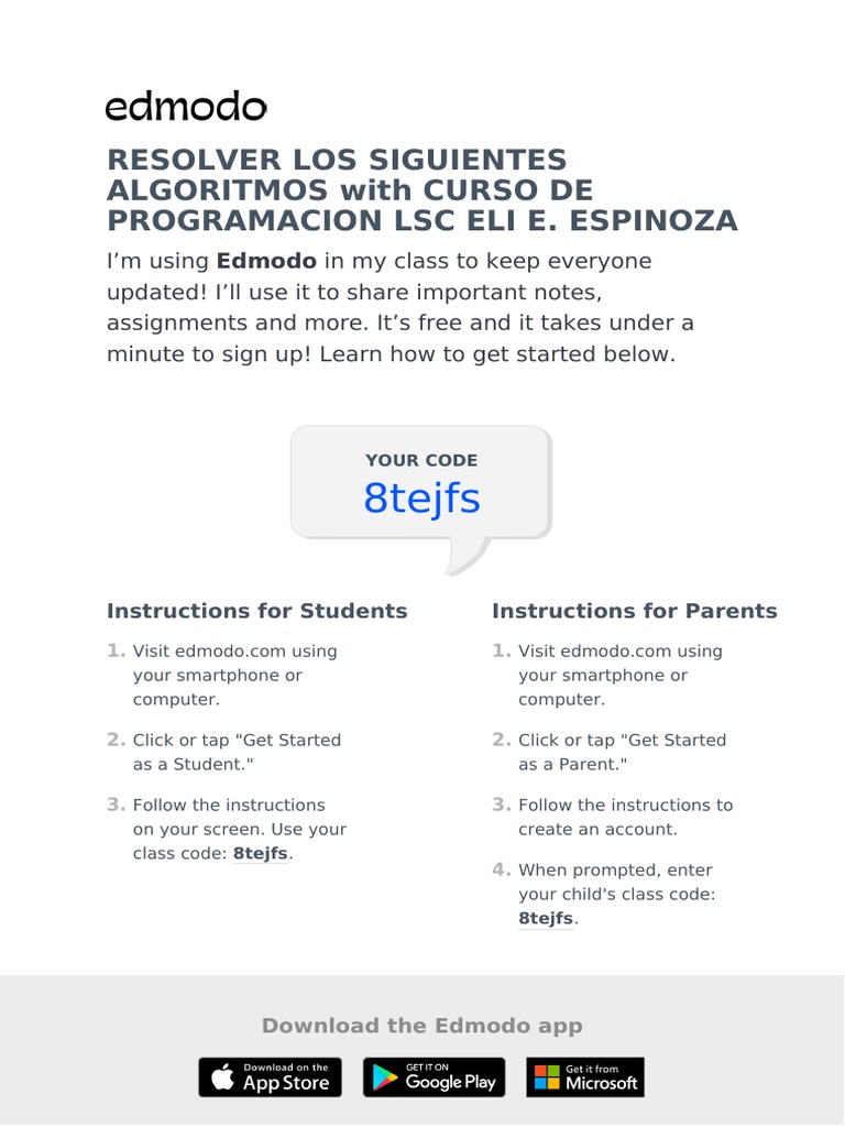 Edmodo Setup Guide for Students & Parents | PDF