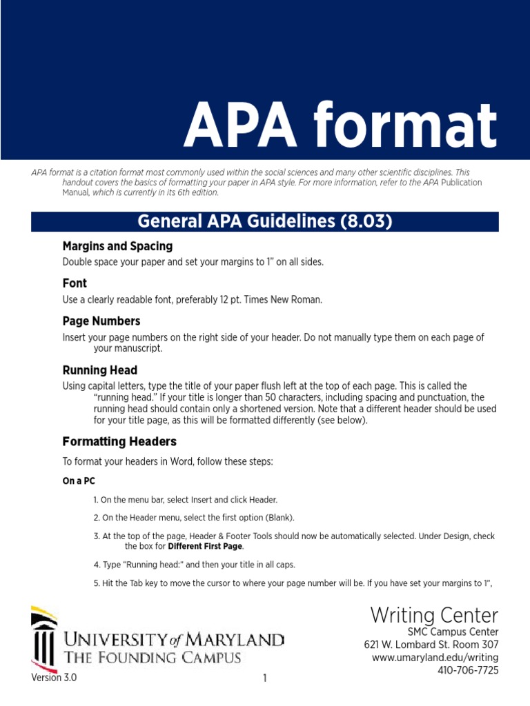 APA Format | PDF