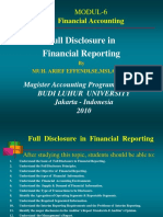 Financial Reporting Requirements and Disclosures