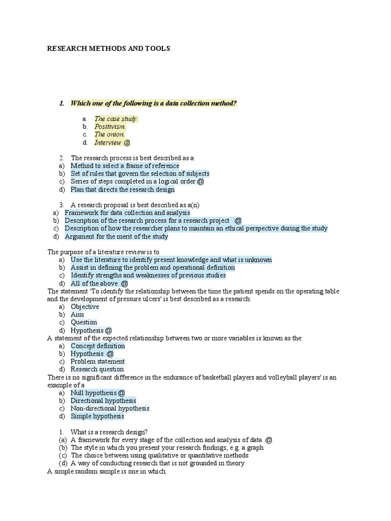 Research Methods and Tools | PDF | Sampling (Statistics) | Statistical ...