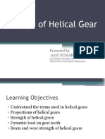 Design and Analysis of Helical Gears