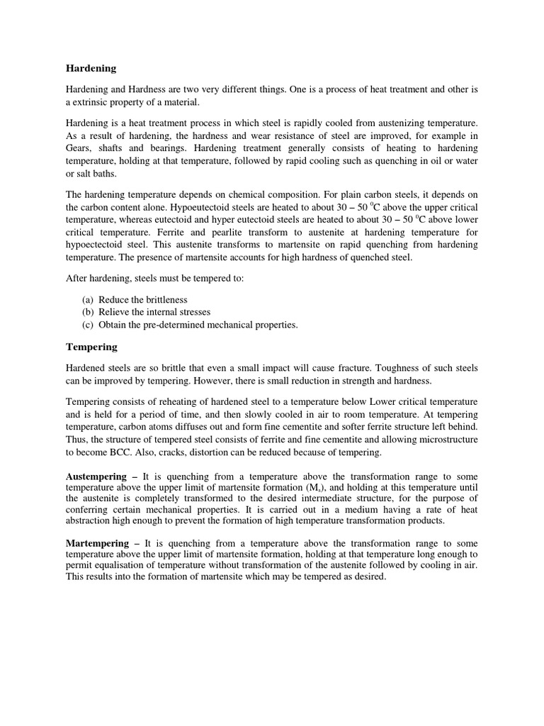 Material Science Notes | PDF | Heat Treating | Steel