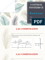 Root Locus Analysis and Lag Compensation Design