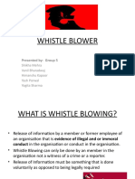 Whistle Blower: Presented By-Group 5