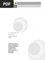 La Evaluacion en Las Artes