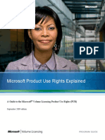 A Guide To The Microsoft Volume Licensing Product Use Rights (PUR)