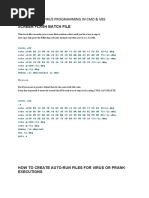 Virus Programming in CMD