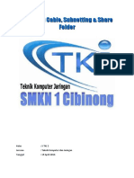 Jobsheet - Crimping Cable, Subnetting & Share Folder