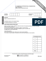 University of Cambridge International Examinations General Certificate of Education Advanced Subsidiary Level and Advanced Level