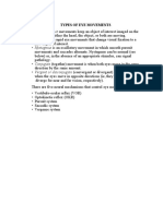 Eye Movements and Cranial Nerves