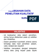 Keabsahan Data Penelitian Kualitatif