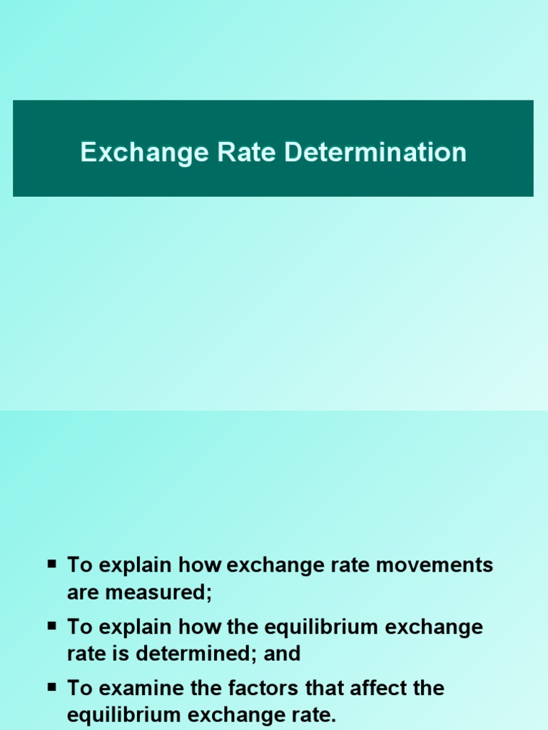 Exchange Rate Determination Explained | PDF | Exchange Rate | Inflation