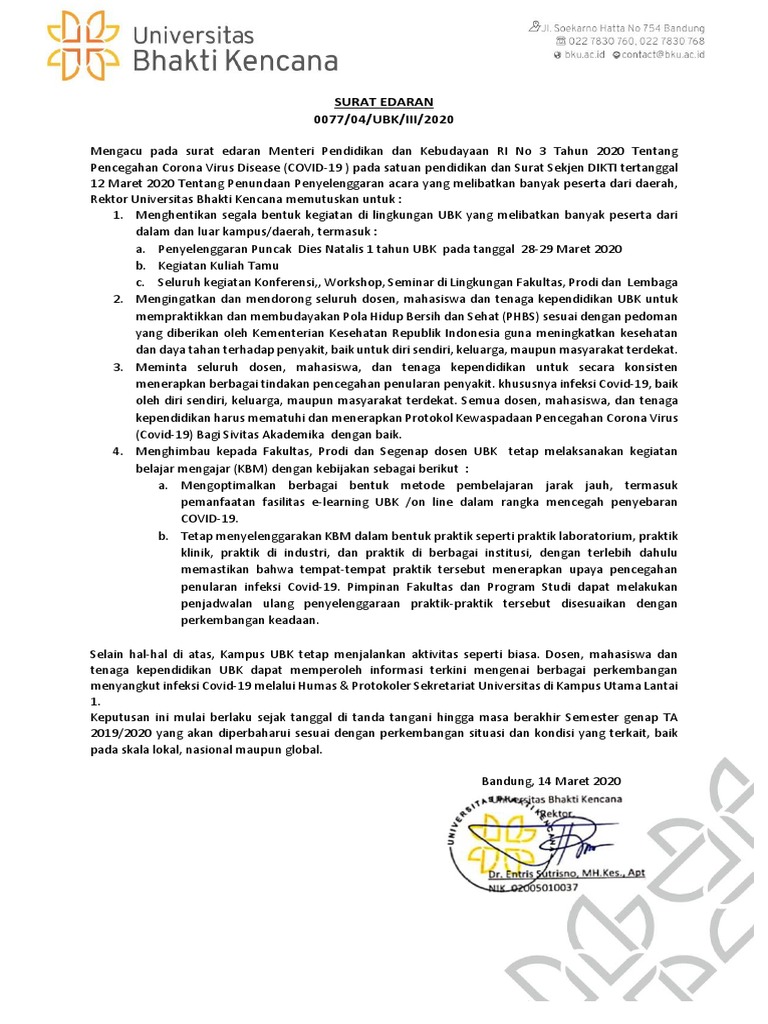 Surat Edaran PDF | PDF
