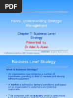 Henry: Understanding Strategic Management: Chapter 7: Business Level Strategy