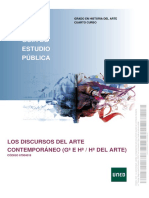 Guía de Estudio Pública: Los Discursos Del Arte Contemporáneo (G E H / H Del Arte)