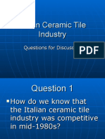 Italian Ceramic Tile Industry-Discussion