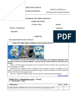 2015 Franceza Nationala Clasa A Viia Intensiv Proba Scrisa Subiectebarem PDF