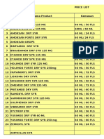 Price List September 2017