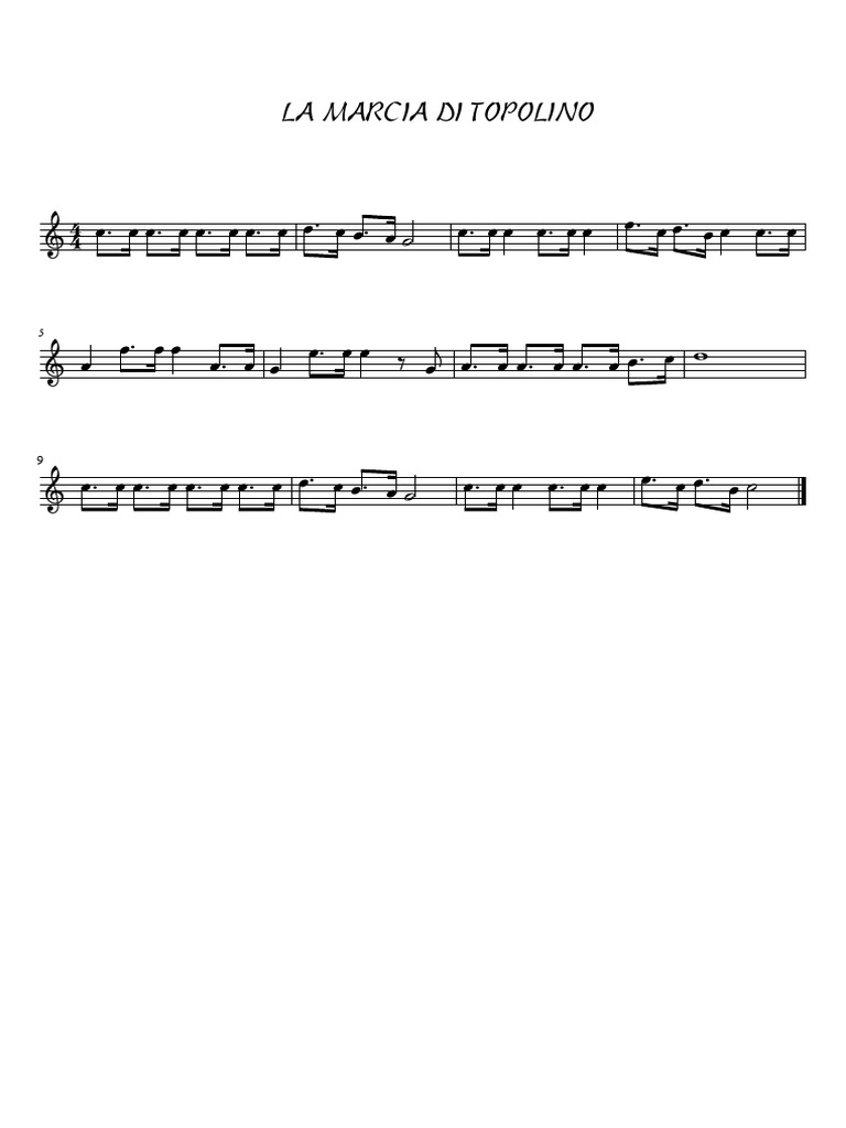 La Marcia Di Topolino