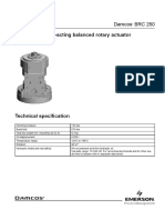 Hydraulic Double-Acting Balanced Rotary Actuator 90° Quarter-Turn