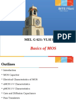 Basics of MOS: MEL G 621: VLSI Design