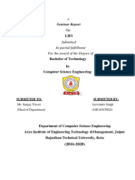 Jaswinder Singh (16EAOCS022) (Seminar Report PDF
