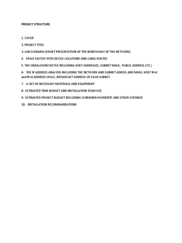 Project Structure PDF | PDF