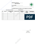 Hasil Monitoring Pemeliharaan Alat