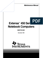 Extensa 450 Series Notebook Computers: Maintenance Manual
