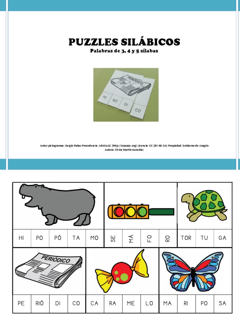 Conciencia Fonologica Puzzles Silabicos Mayusculas PDF | PDF