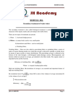 Module-80A: Secondary Treatment of Waste Water