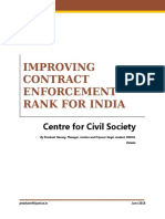 Research- Improving Contract Enforcement Rank for India