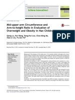 Mid-Upper-Arm Circumference and Arm-To-Height Ratio in Evaluation of Overweight and Obesity in Han Children