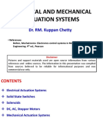 Mechanical and Electrical Actuation Systems - UNIT II SECOND HALF