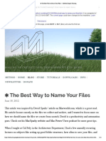 2019-04-13 Article - Productivity - The Best Way To Name Files On Your Mac
