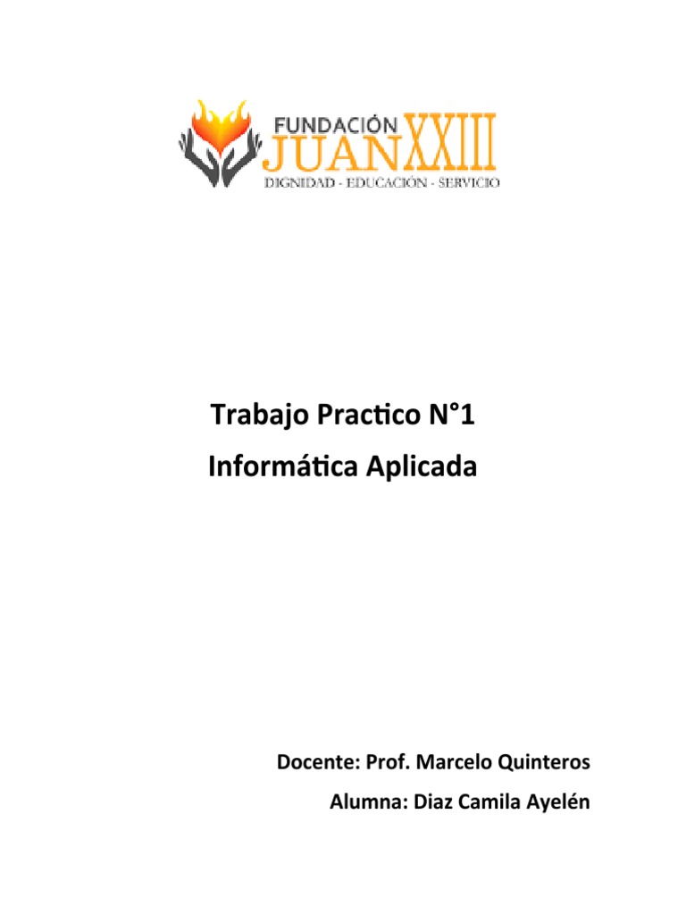 Trabajo Práctico de Informática Aplicada | PDF | Periférico | Hardware ...