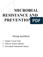 Anti-Microbial Resistance and Prevention