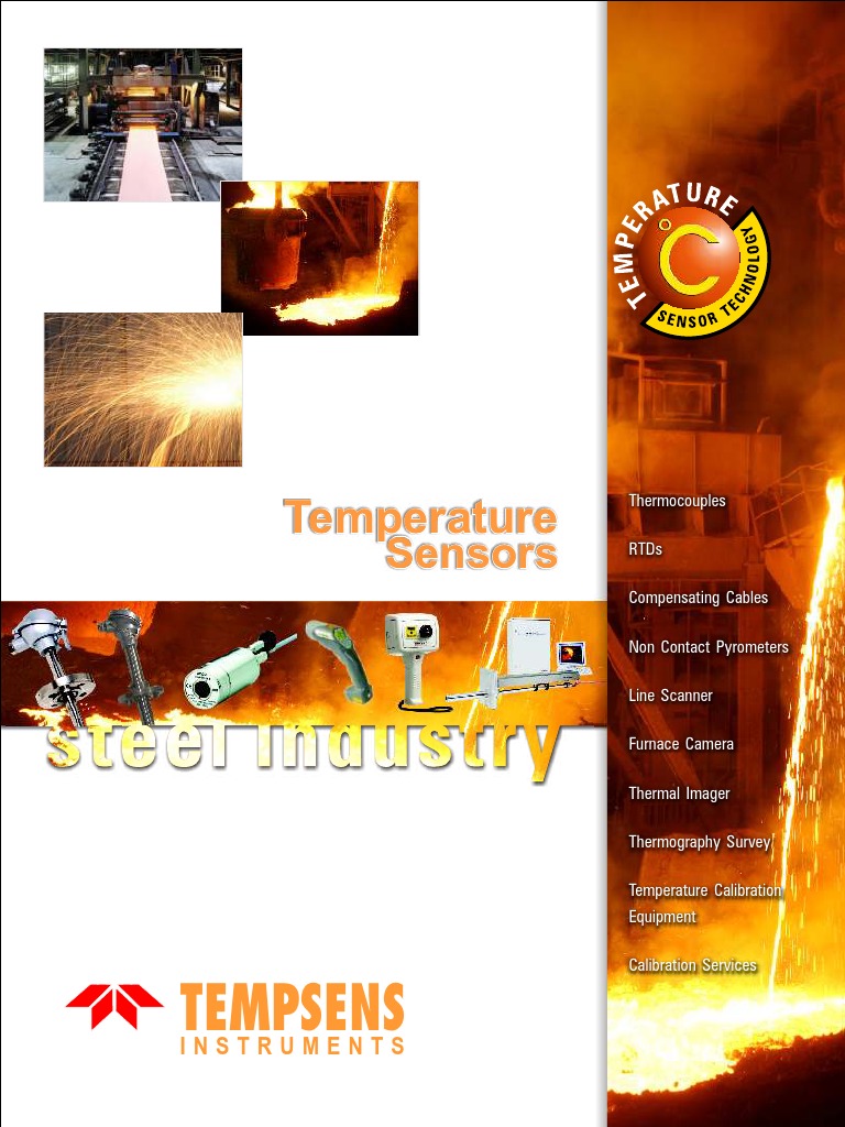 Industrial Temperature Sensors Overview | PDF | Thermography | Thermocouple