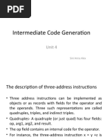 2-Intermediate Code Generation-Quadruple