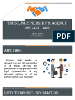 Trust, Partnership & Agency: Aejay V. Barias