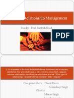 Customer Relationship Management: Faculty: Prof. Santosh Sood