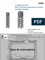 Reservatórios elevados: tipos e análise estrutural