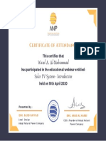 Certificate of Appreciation Wasel A. Al-Muhammad PDF