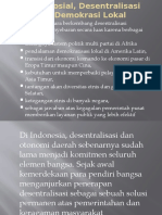 Modal Sosial, Desentralisasi Alista