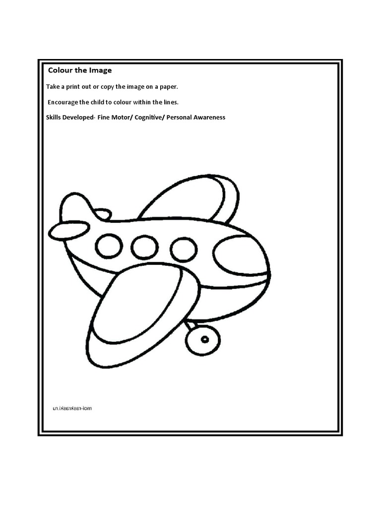 Colour The Image: Take A Print Out or Copy The Image On A Paper ...